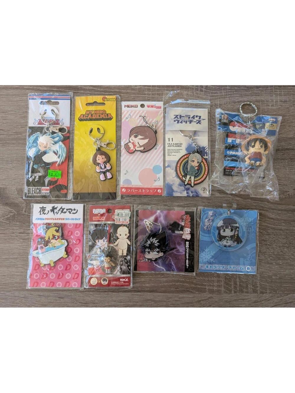 NEW Vintage Anime Keychains Figure Figurine Manga Japanese New Old Stock 90s